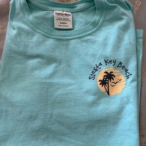 Men Small Siesta Key Beach T-Shirt - Teal